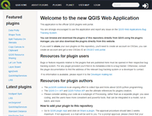Tablet Screenshot of plugins.qgis.org